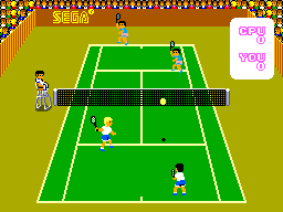 Great Tennis screenshot 2 for Sega Mark III